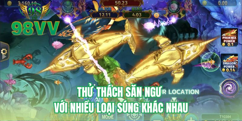 Thử thách săn ngư với nhiều loại súng khác nhau